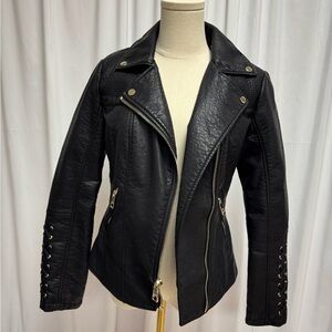 GUESS Black Leather Jacket